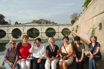 Rimini - u Tiberiova mostu